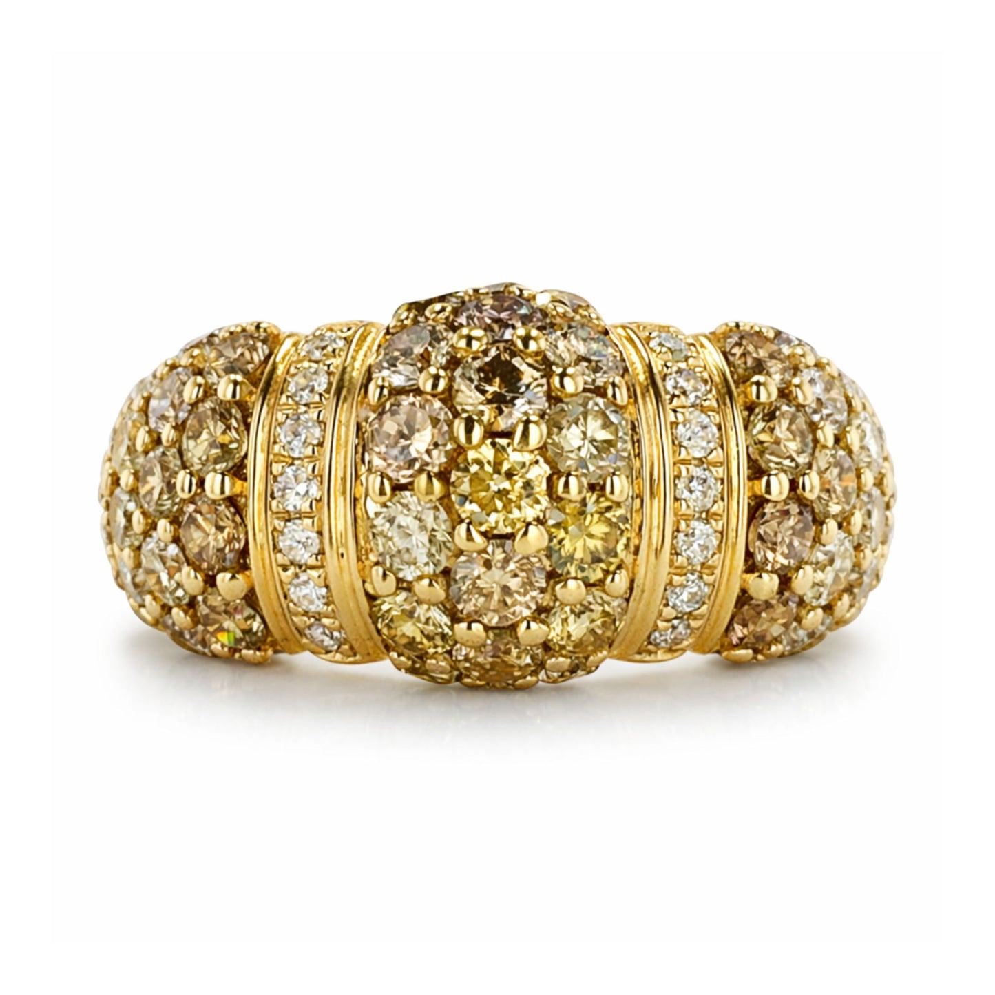 14K 1.88cttw Round Multi-Color Diamond Ring