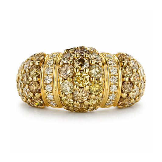 14K 1.88cttw Round Multi-Color Diamond Ring