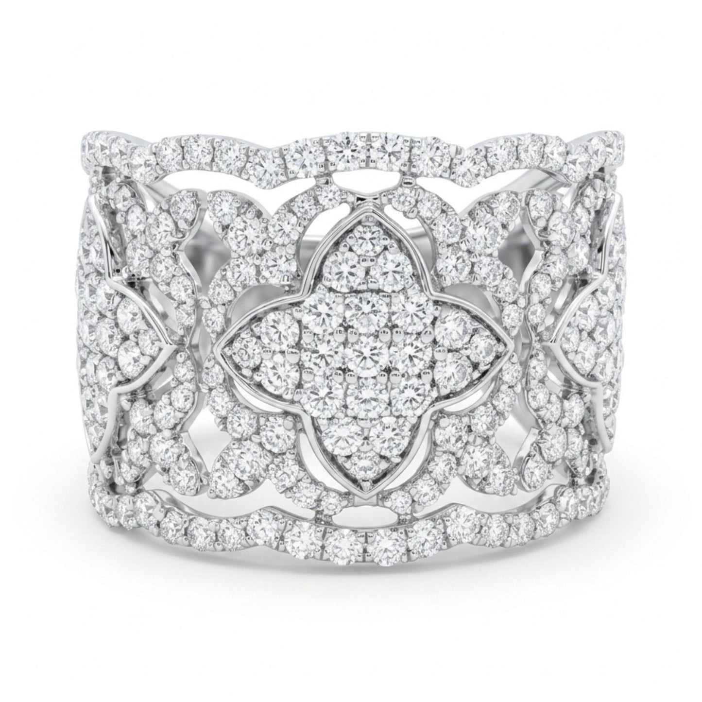 18K 2.00cttw Round White Diamond Ring