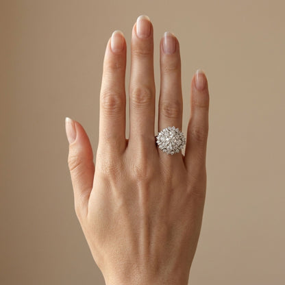 Platinum 2.00cttw Round White Diamond Ring