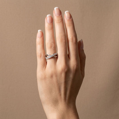 Platinum 1.00cttw Round White Diamond Ring