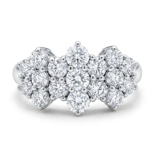 18K 1.20cttw Round White Diamond Ring