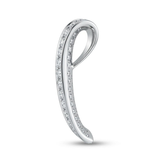 Platinum 2.09cttw Round White Diamond Pendant