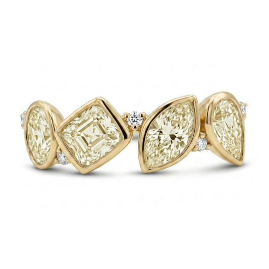 14K 1.42cttw VS Yellow Diamonds 0.04cttw VS White Diamonds Band Ring