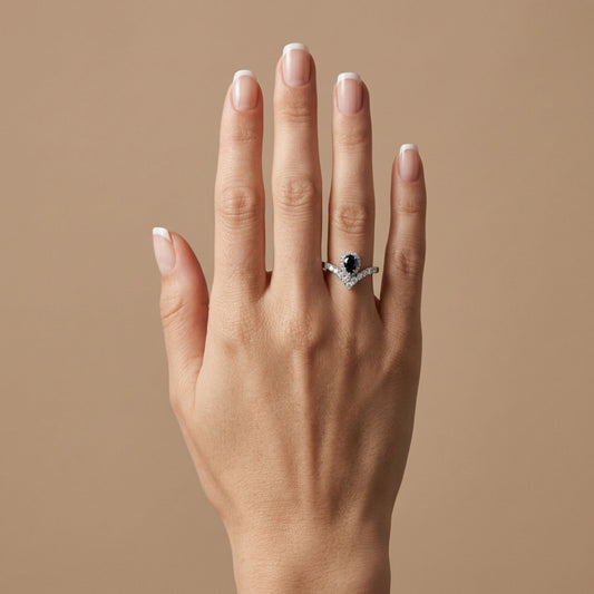 Platinum 0.34ct Pear Shape Private Collection Brazilian Alexandrite 0.48cttw White Diamonds Ring