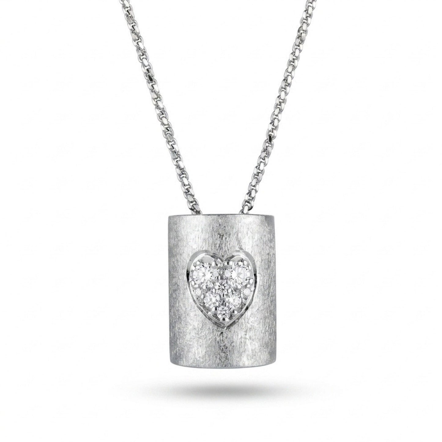18K 0.21cttw Round White Diamond Necklace