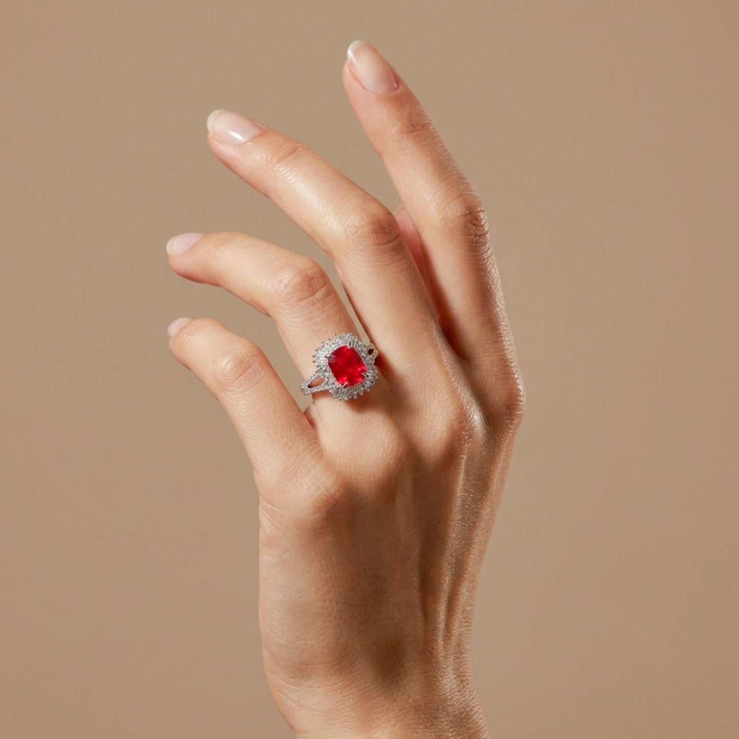 18K 2.16ct Cushion New Find Tanzanian Spinel 0.60cttw VS White Diamonds Ring