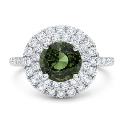 14K 1.20ct Oval Alexandrite 0.68cttw VS White Diamonds Ring GIA #7548629712