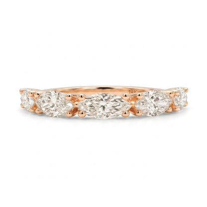 14K 1.00cttw Marquise VS White Diamond Band Ring