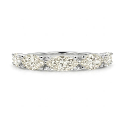 14K 1.00cttw Marquise VS White Diamond Band Ring