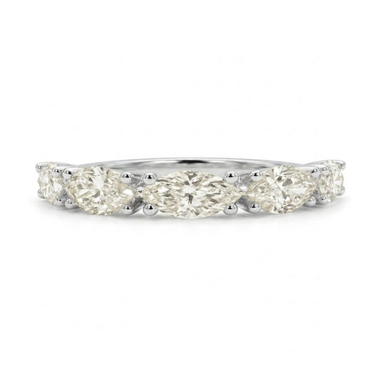 14K 1.00cttw Marquise VS White Diamond Band Ring