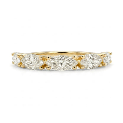 14K 1.00cttw Marquise VS White Diamond Band Ring