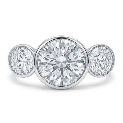 14K 1.61cttw Round VS White Diamonds Ring