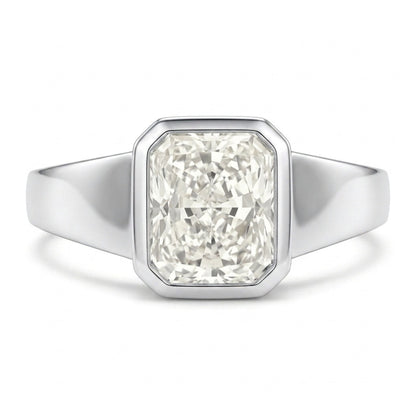 14K 1.00ct Radiant Cut VS White Diamond Ring