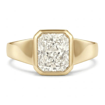 14K 1.00ct Radiant Cut VS White Diamond Ring