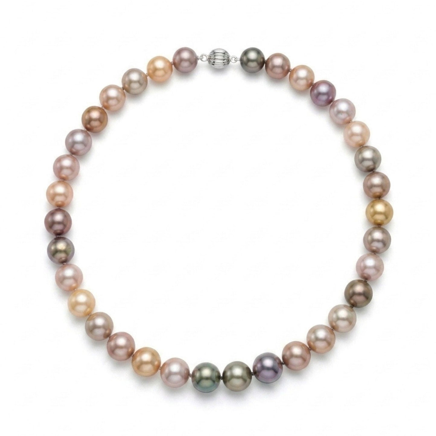 14K 12-14mm Multi-Color Freshwater Pearl Necklace