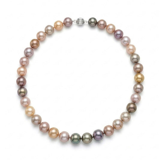 14K 12-14mm Multi-Color Freshwater Pearl Necklace
