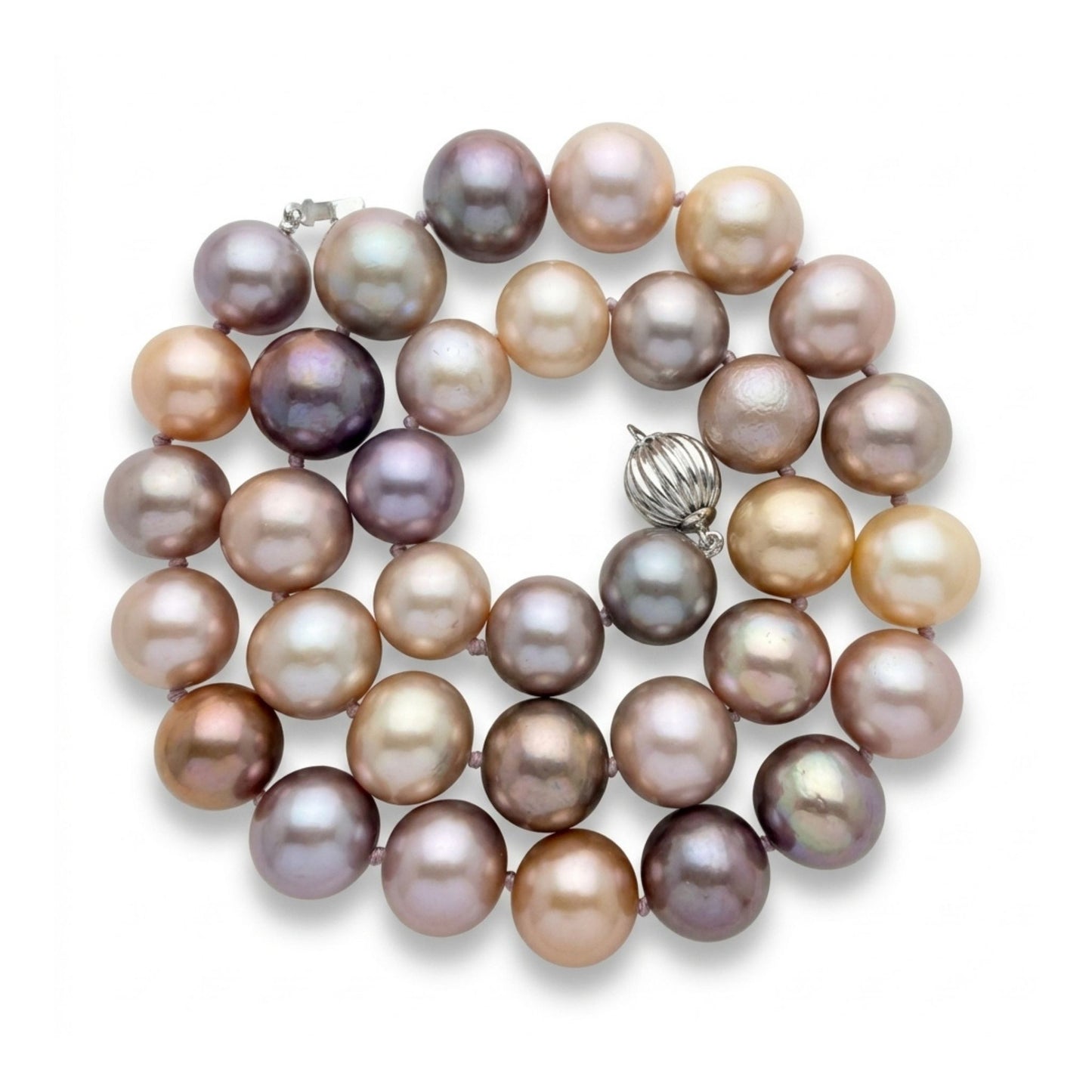 14K 12-14mm Multi-Color Freshwater Pearl Necklace