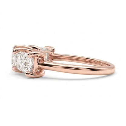 14K 2.00cttw Emerald Cut VS White Diamond Band Ring