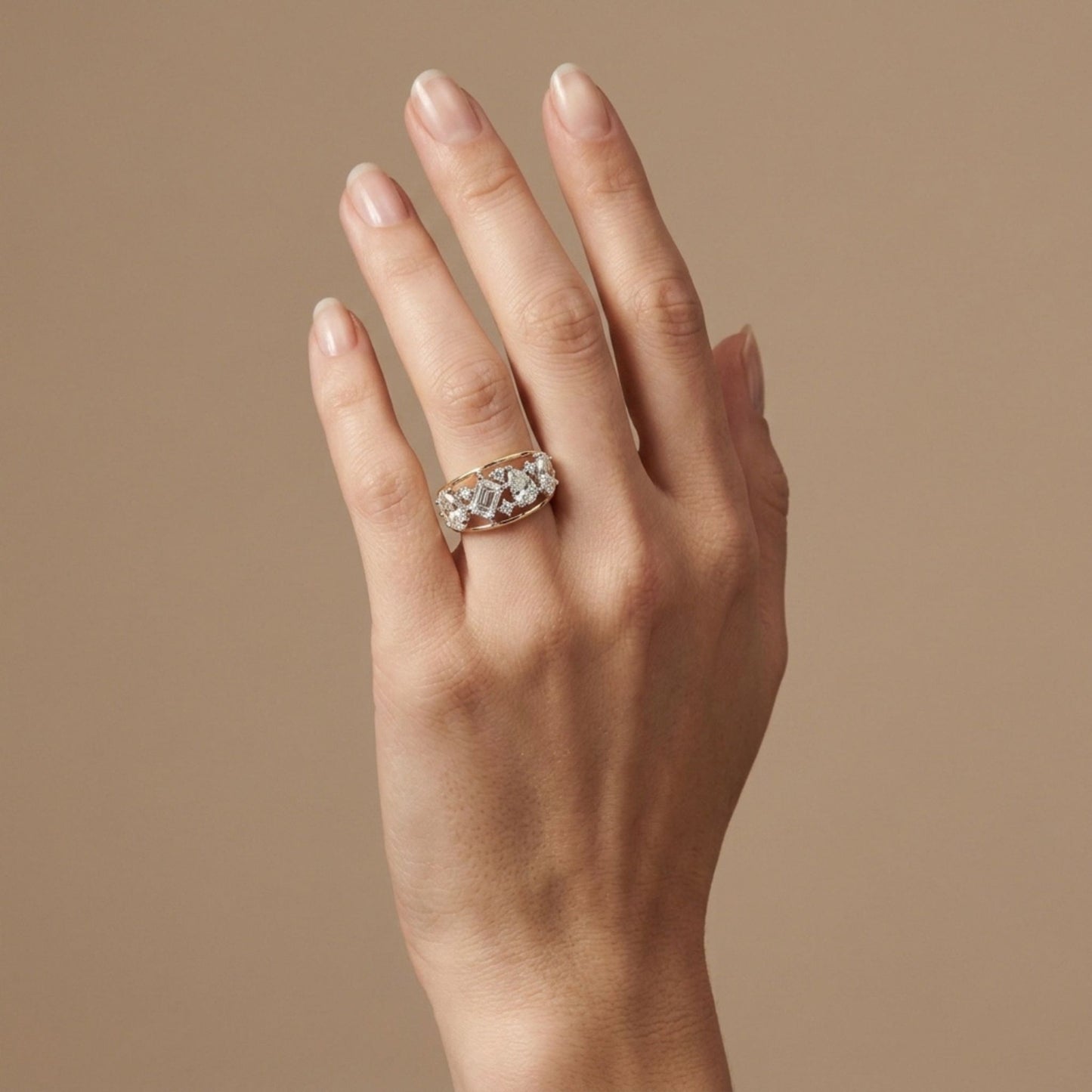 14K 2.10cttw VS White Diamond 0.16cttw VS White Diamonds Ring