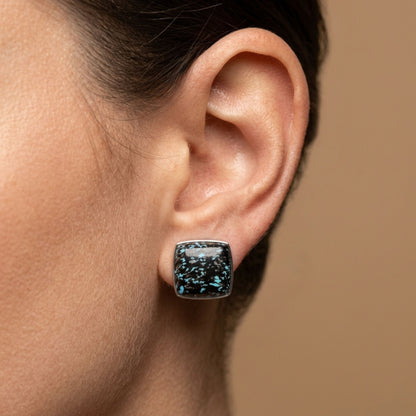 14K 14.70cttw Cushion Leopard Opal Stud Earrings
