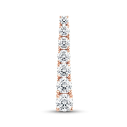 14K 2.00cttw Round VS White Diamond Pendant