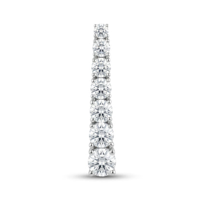 14K 2.00cttw Round VS White Diamond Pendant