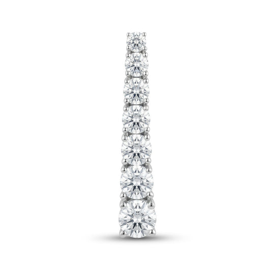 14K 2.00cttw Round VS White Diamond Pendant