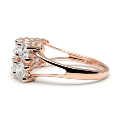 14K 2.00cttw Round VS White Diamond Band Ring