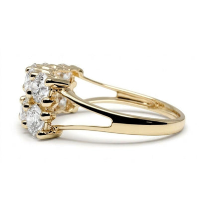 14K 2.00cttw Round VS White Diamond Band Ring