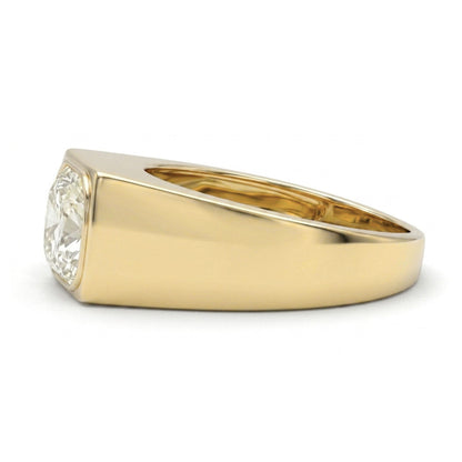 14K 1.50ct Asscher Cut VS White Diamond Band Ring