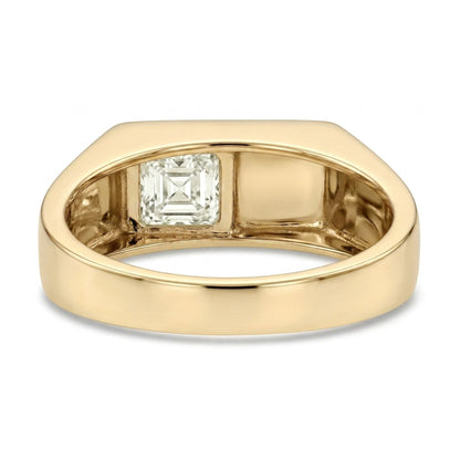 14K 1.50ct Asscher Cut VS White Diamond Band Ring