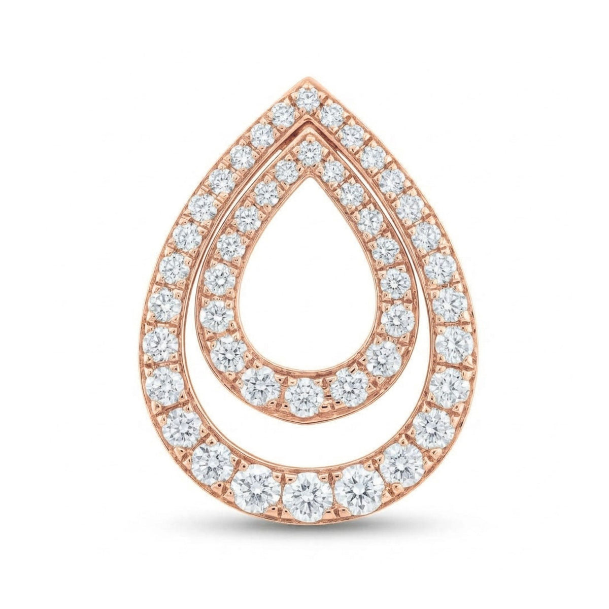 14K 1.00cttw Round VS White Diamond Pendant