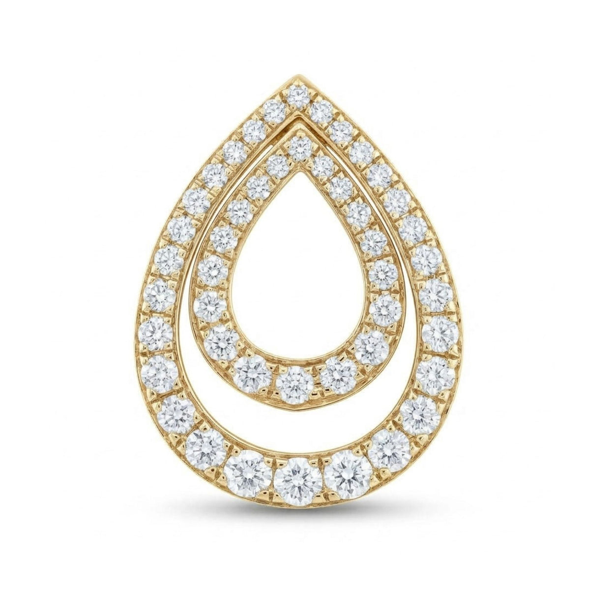 14K 1.00cttw Round VS White Diamond Pendant