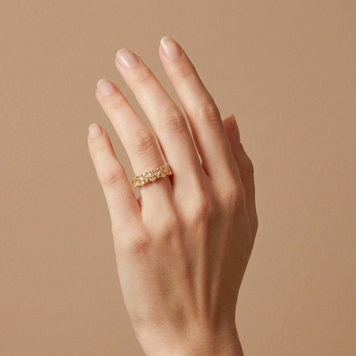 14K 1.34cttw Pear Shape VS Yellow Diamond Band Ring