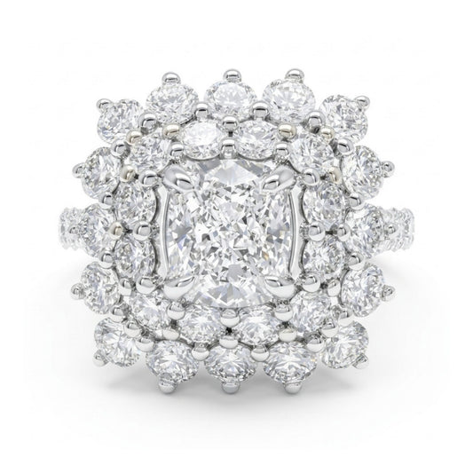 14K 1.01ct Round VS White Diamond 1.96cttw VS White Diamonds Ring GIA #2424491806
