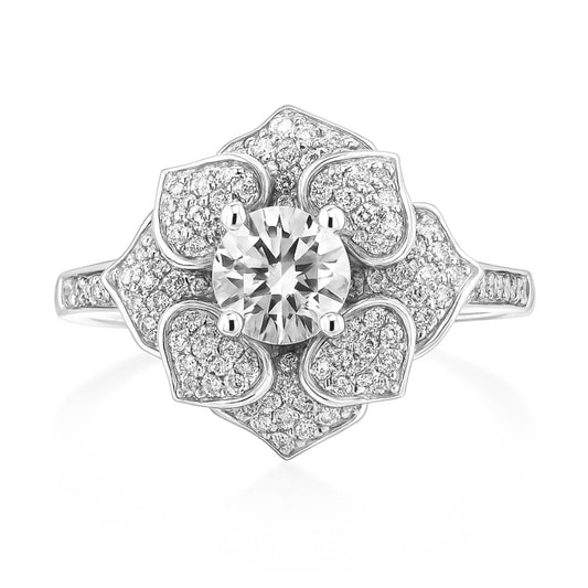 14K 0.81ct Round White Diamond 0.66cttw VS White Diamonds Ring