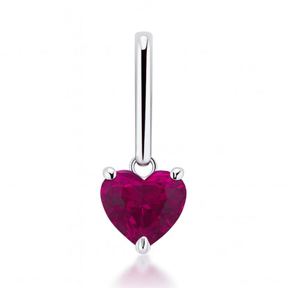 14K 3.00ct Heart Shape Copper Bearing Tourmaline Pendant