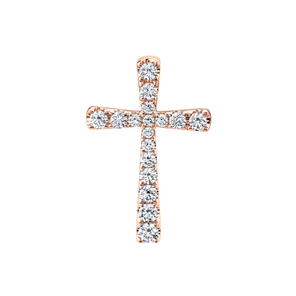 14K 0.81cttw VS Diamonds Cross Pendant