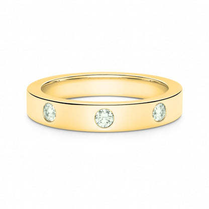 14K 0.23cttw Round VS White Diamond Band Ring