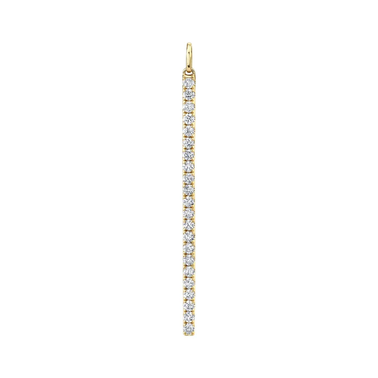 14K 1.01cttw VS White Diamonds Stiletto Pendant