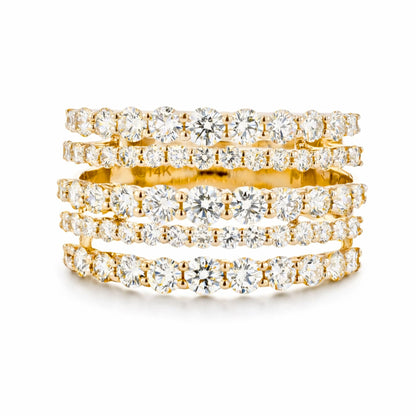 14K 2.00cttw Round VS White Diamond Band Ring