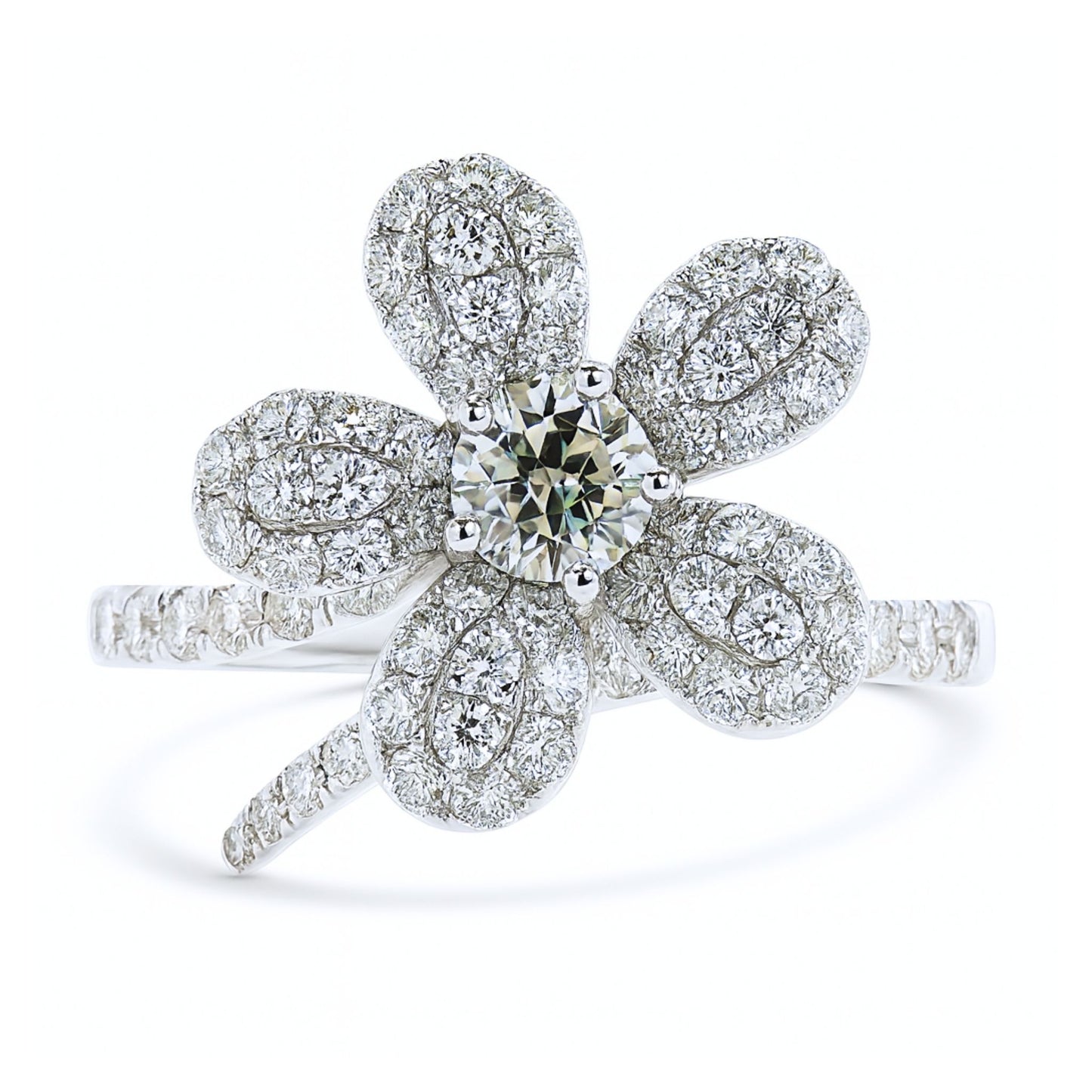 14K 0.25ct Round SI1 Chameleon Diamond 0.82cttw VS White Diamonds Ring GIA #2225986100