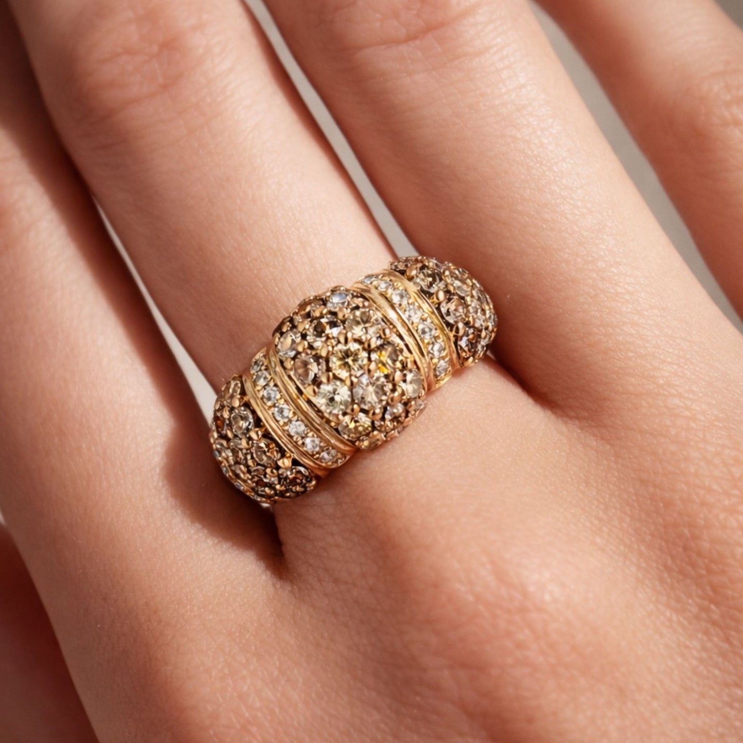 14K 1.88cttw Round Multi-Color Diamond Ring