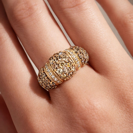 14K 1.88cttw Round Multi-Color Diamond Ring