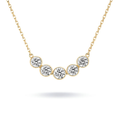 14K 2.00cttw Round VS White Diamond Necklace