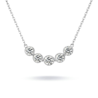 14K 2.00cttw Round VS White Diamond Necklace