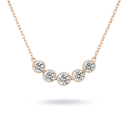 14K 2.00cttw Round VS White Diamond Necklace