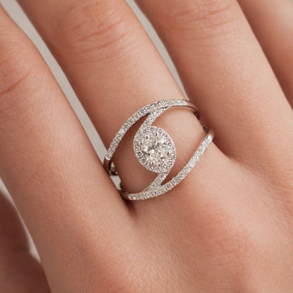 14K 0.51ct Oval VS White Diamond 0.50cttw VS White Diamonds Ring