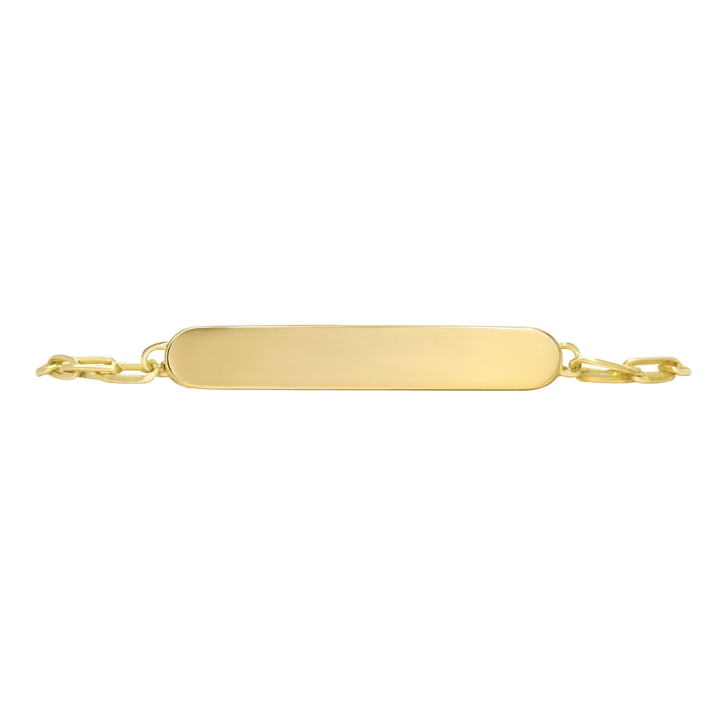 18K 0.86cttw VS White Diamond Custom Engraved I.D. Bracelet